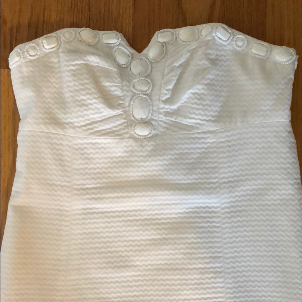 Lilly Pulitzer Strapless Beaded Dress